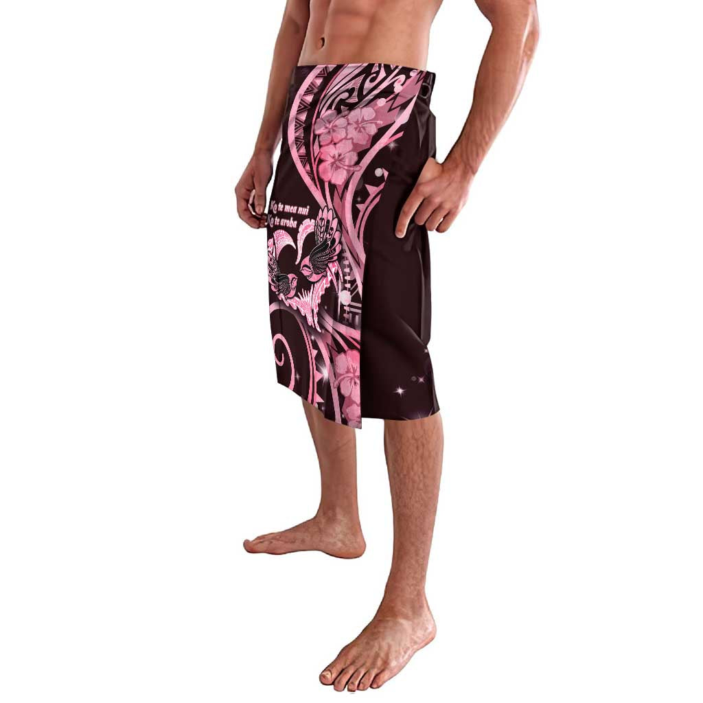 New Zealand Valentine Lavalava Aroha Sweet Pink Piwakawaka