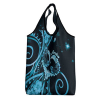 New Zealand Valentine Grocery Bag Aroha Cyan Piwakawaka