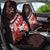 Hawaii Valentine Day Car Seat Cover Polynesian Hibiscus Art Style Red