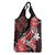 Hawaii Valentine Day Grocery Bag Polynesian Hibiscus Art Style Red