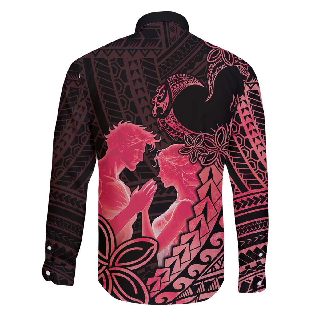 Alofa Samoa Valentine Red Family Matching Off Shoulder Maxi Dress and Hawaiian Shirt Love Is The Greatest Thing