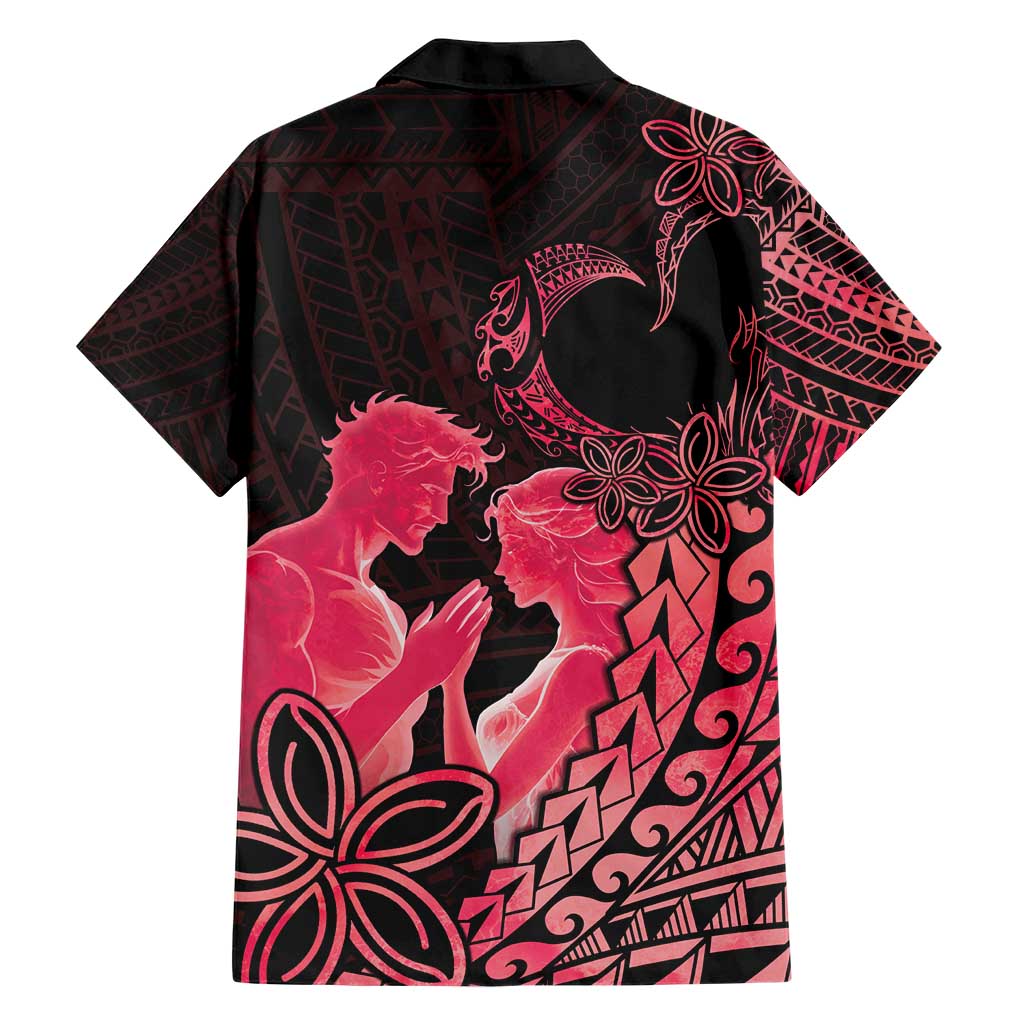 Alofa Samoa Valentine Red Family Matching Short Sleeve Bodycon Dress and Hawaiian Shirt Love Is The Greatest Thing