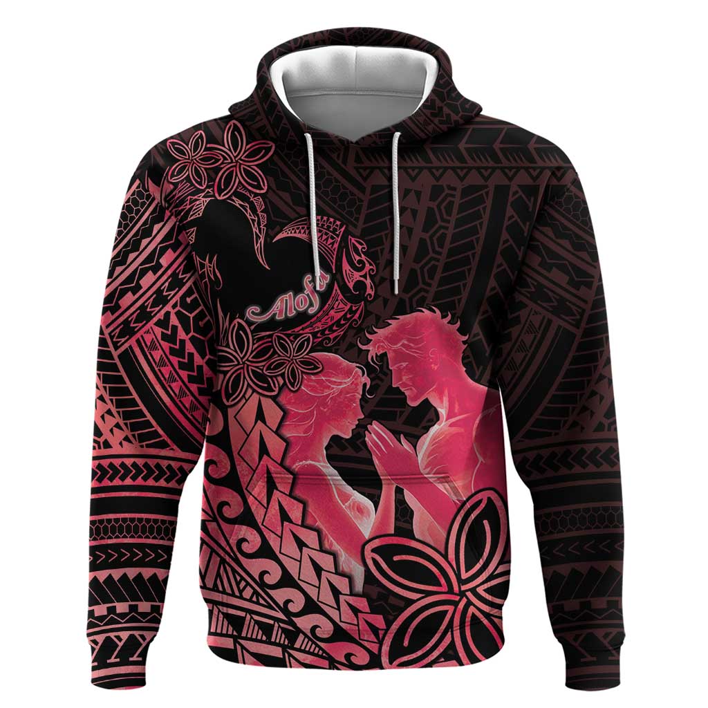 Alofa Samoa Valentine Red Hoodie Love Is The Greatest Thing