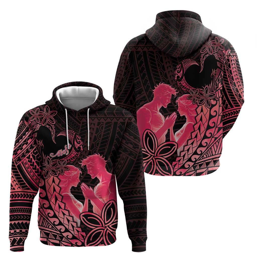 Alofa Samoa Valentine Red Hoodie Love Is The Greatest Thing