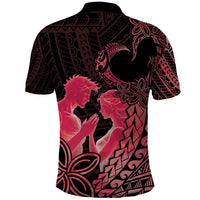 Alofa Samoa Valentine Red Polo Shirt Love Is The Greatest Thing