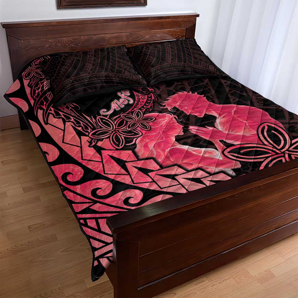 Alofa Samoa Valentine Red Quilt Bed Set Love Is The Greatest Thing