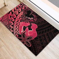 Alofa Samoa Valentine Red Rubber Doormat Love Is The Greatest Thing