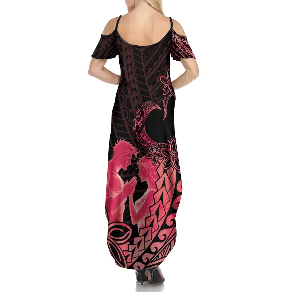 Alofa Samoa Valentine Red Summer Maxi Dress Love Is The Greatest Thing