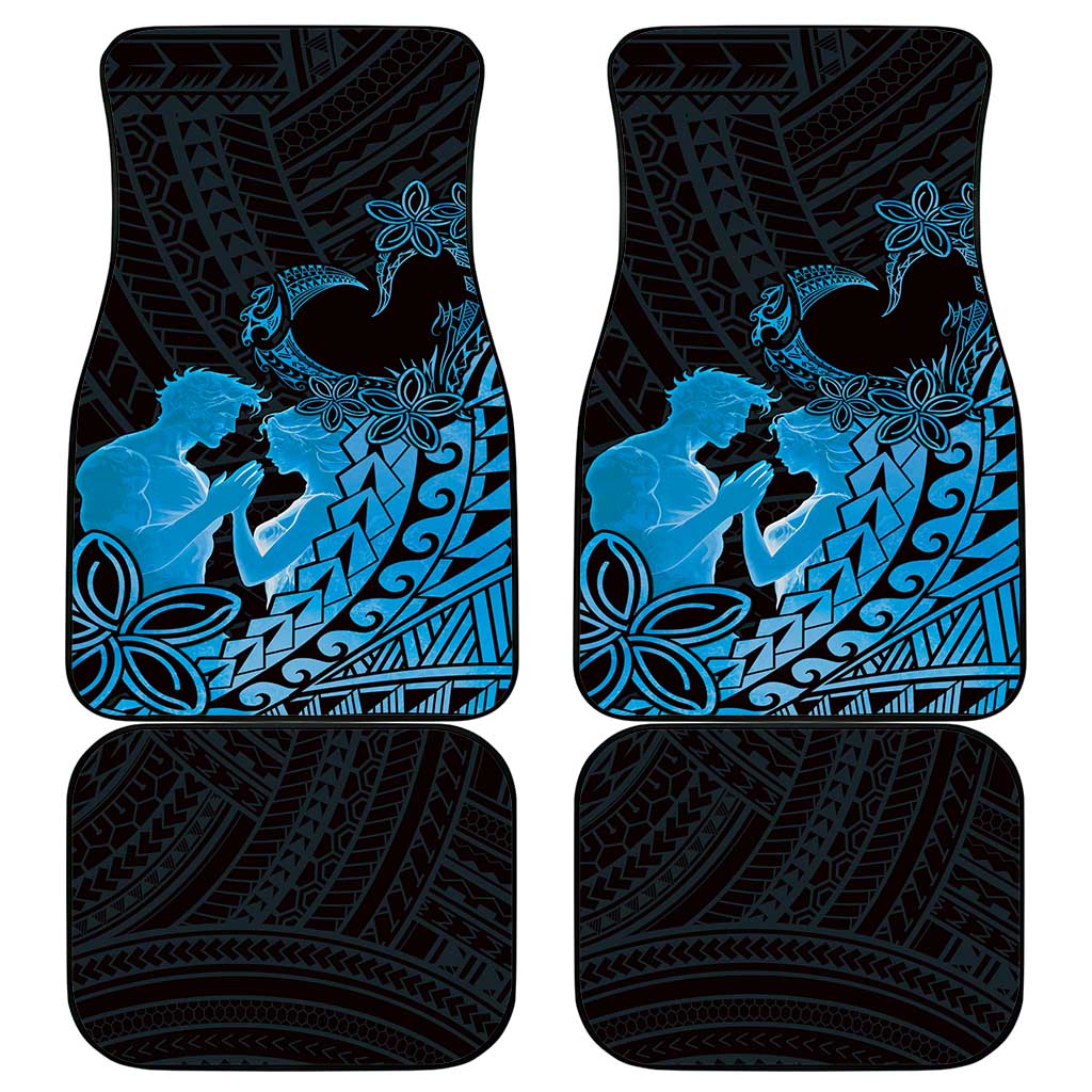 Alofa Samoa Valentine Blue Car Mats Love Is The Greatest Thing