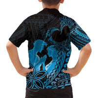 Alofa Samoa Valentine Blue Hawaiian Shirt Love Is The Greatest Thing