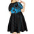 Alofa Samoa Valentine Blue Kid Short Sleeve Dress Love Is The Greatest Thing