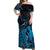 Alofa Samoa Valentine Blue Off Shoulder Maxi Dress Love Is The Greatest Thing