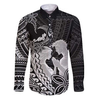 Alofa Samoa Valentine Black Family Matching Off Shoulder Maxi Dress and Hawaiian Shirt Love Is The Greatest Thing