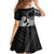 Alofa Samoa Valentine Black Kid Short Sleeve Dress Love Is The Greatest Thing