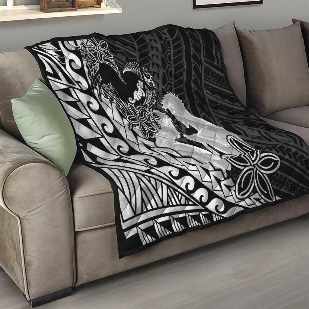 Alofa Samoa Valentine Black Quilt Love Is The Greatest Thing