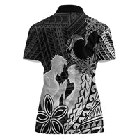 Alofa Samoa Valentine Black Women Polo Shirt Love Is The Greatest Thing