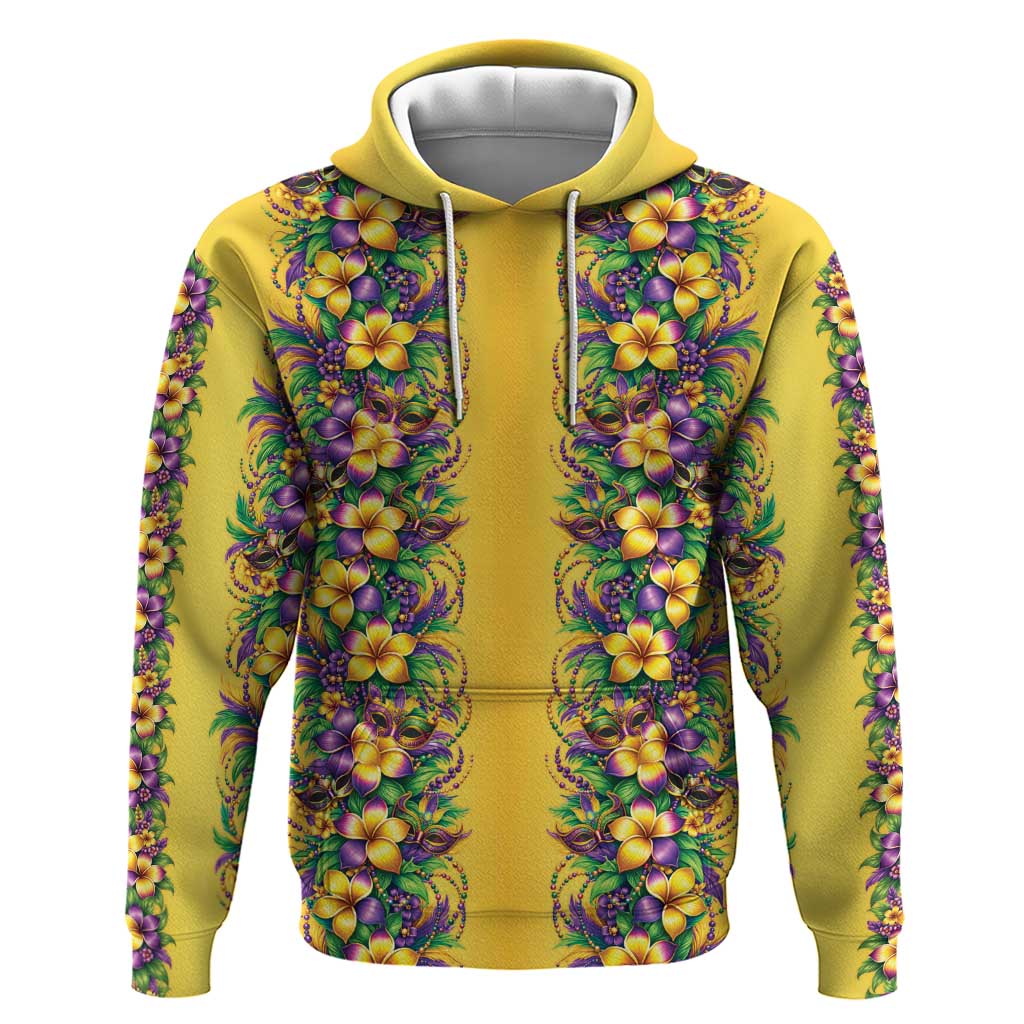 Aloha Hawaii Mardi Gras Hoodie Gold Style