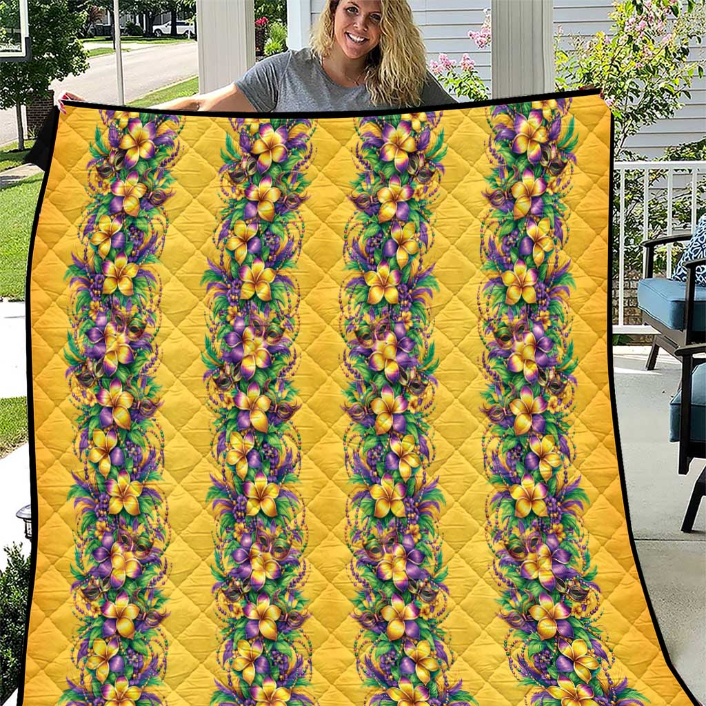 Aloha Hawaii Mardi Gras Quilt Gold Style