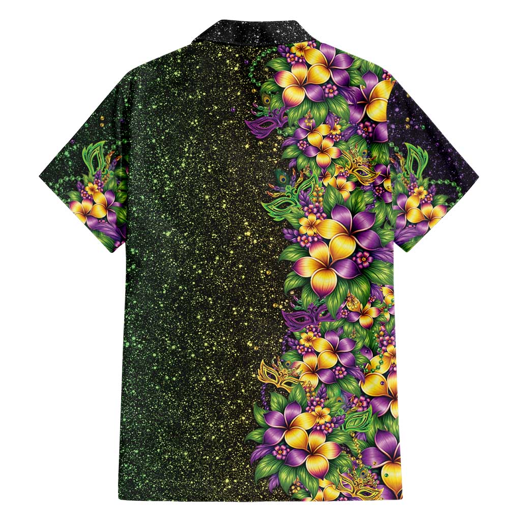 Hawaii Mardi Gras Family Matching Summer Maxi Dress and Hawaiian Shirt Tropical Flowers Glitter Style LT05 - Polynesian Pride