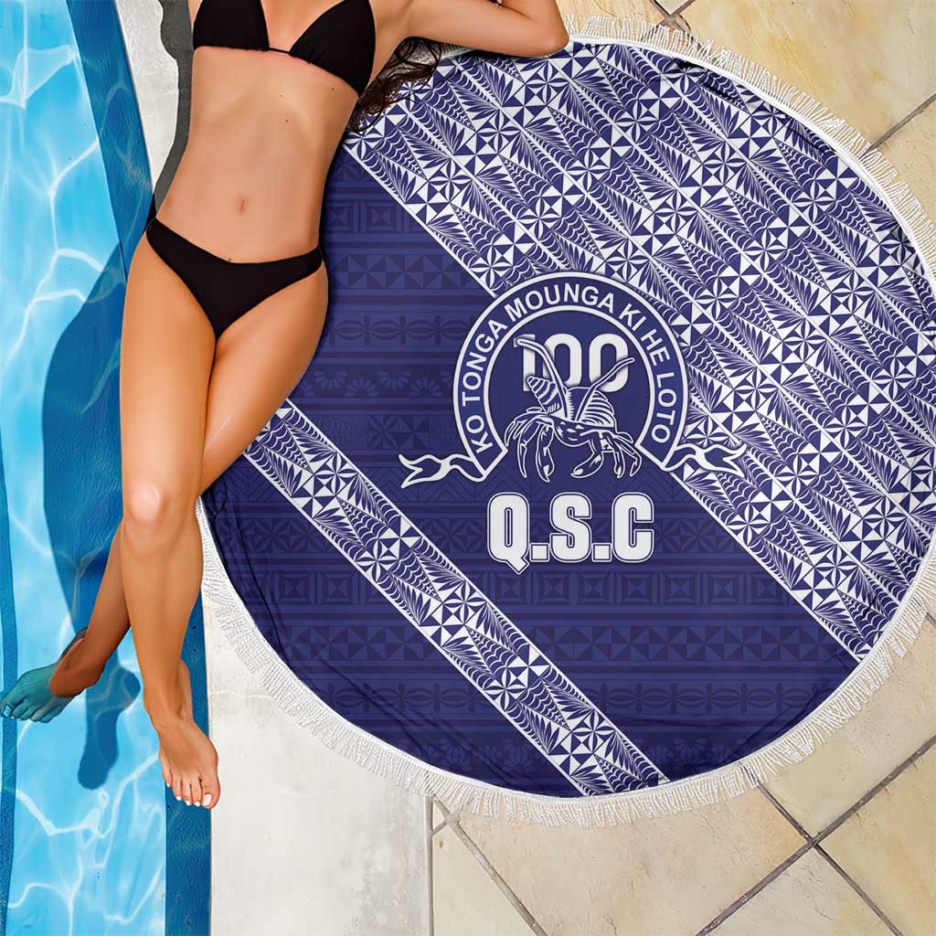 Tonga Queen Salote College Beach Blanket 100 Years Anniversary Navy Color