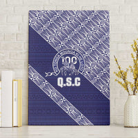 Tonga Queen Salote College Canvas Wall Art 100 Years Anniversary Navy Color