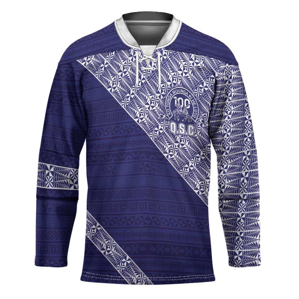 Tonga Queen Salote College Hockey Jersey 100 Years Anniversary Navy Color