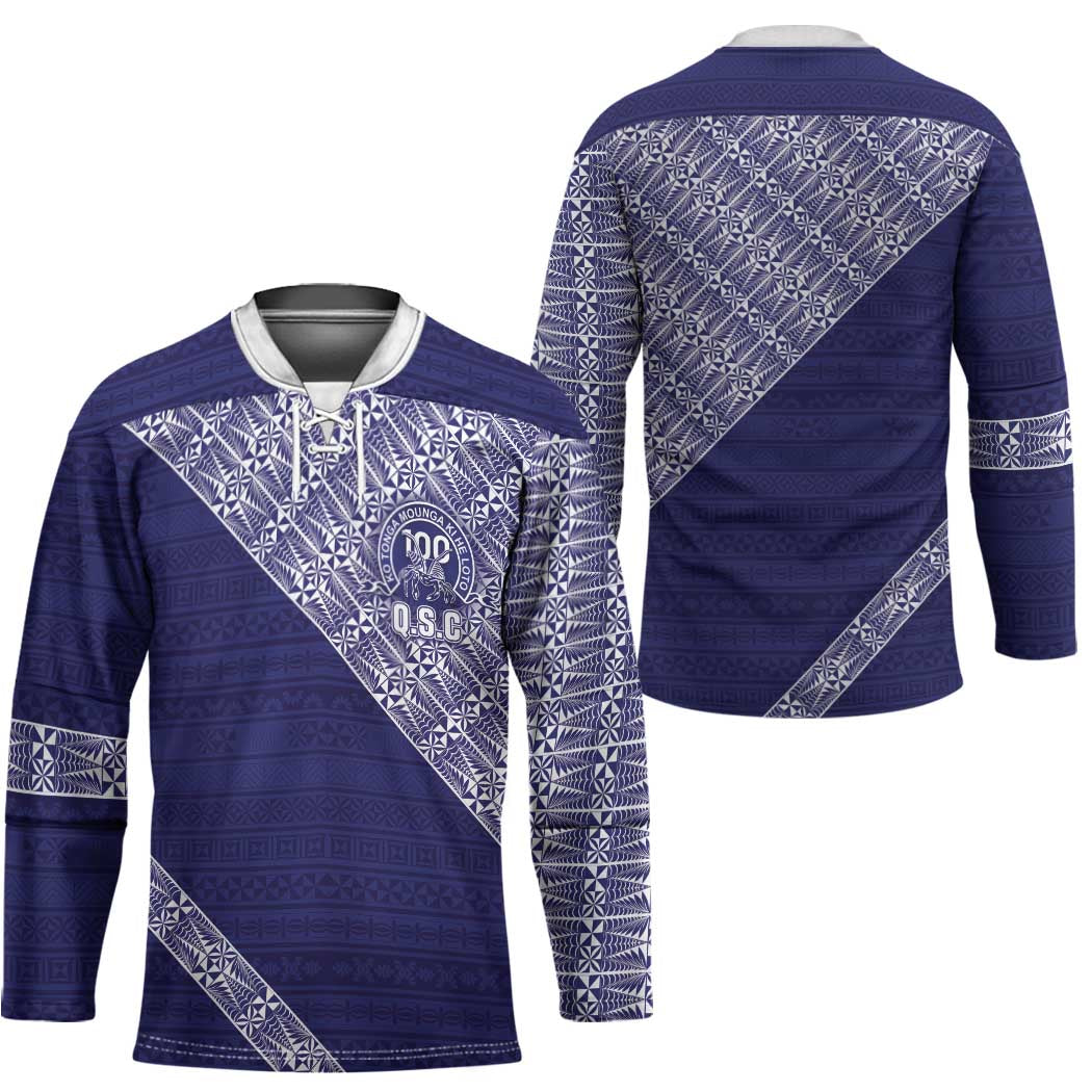 Tonga Queen Salote College Hockey Jersey 100 Years Anniversary Navy Color