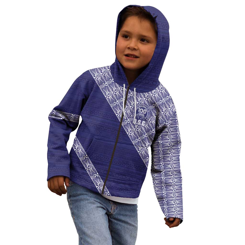 Tonga Queen Salote College Kid Hoodie 100 Years Anniversary Navy Color