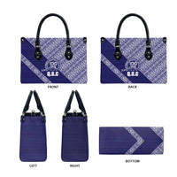 Tonga Queen Salote College Leather Bag 100 Years Anniversary Navy Color