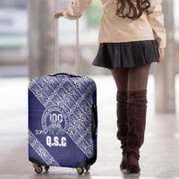 Tonga Queen Salote College Luggage Cover 100 Years Anniversary Navy Color