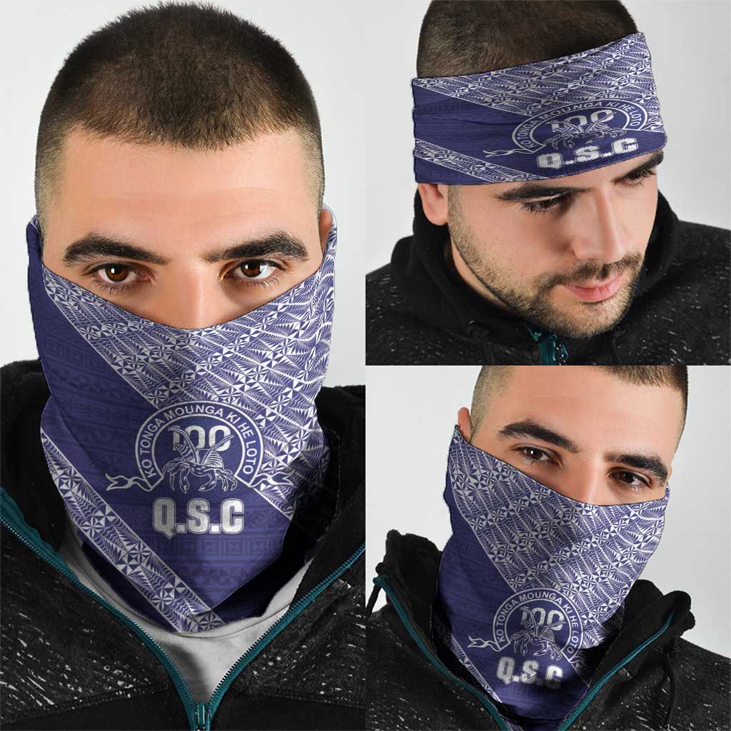 Tonga Queen Salote College Neck Gaiter 100 Years Anniversary Navy Color