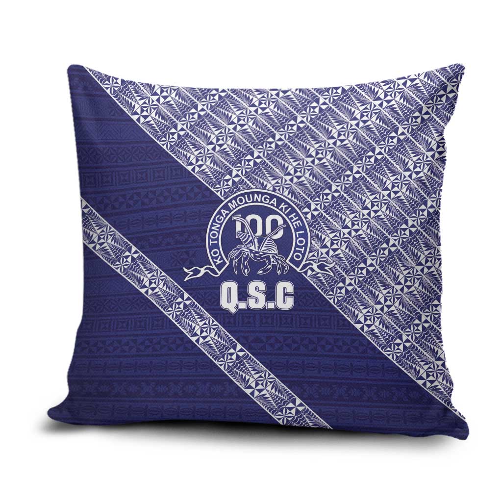 Tonga Queen Salote College Pillow Cover 100 Years Anniversary Navy Color