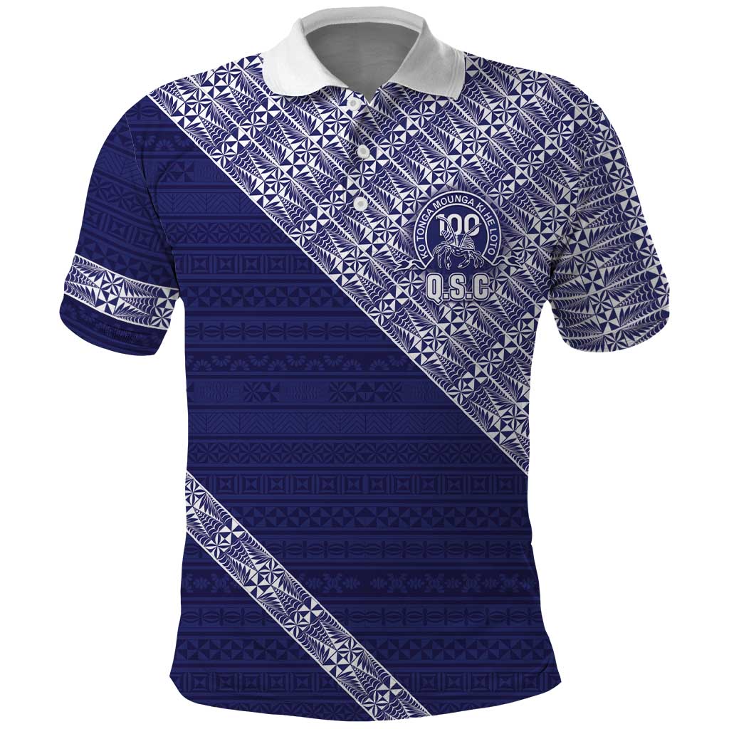 Tonga Queen Salote College Polo Shirt 100 Years Anniversary Navy Color