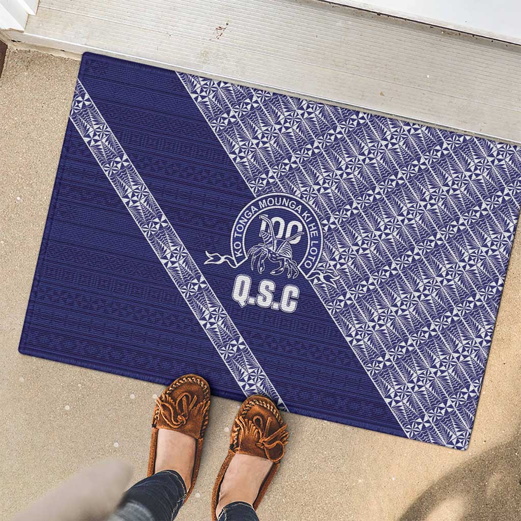Tonga Queen Salote College Rubber Doormat 100 Years Anniversary Navy Color