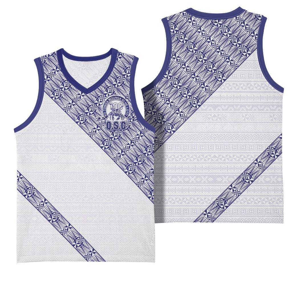 Tonga Queen Salote College Basketball Jersey 100 Years Anniversary White Color