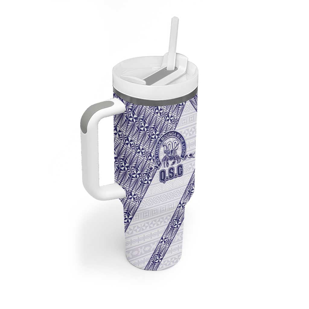 Tonga Queen Salote College Tumbler With Handle 100 Years Anniversary White Color