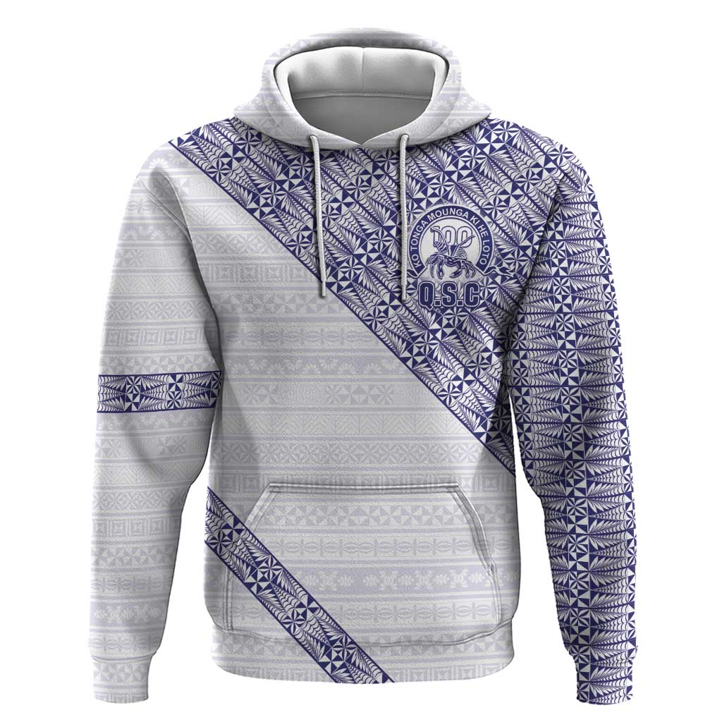 Tonga Queen Salote College Zip Hoodie 100 Years Anniversary White Color