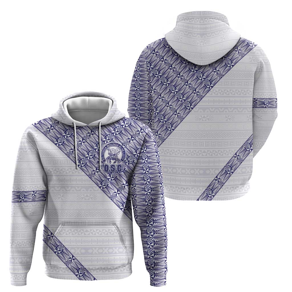 Tonga Queen Salote College Zip Hoodie 100 Years Anniversary White Color