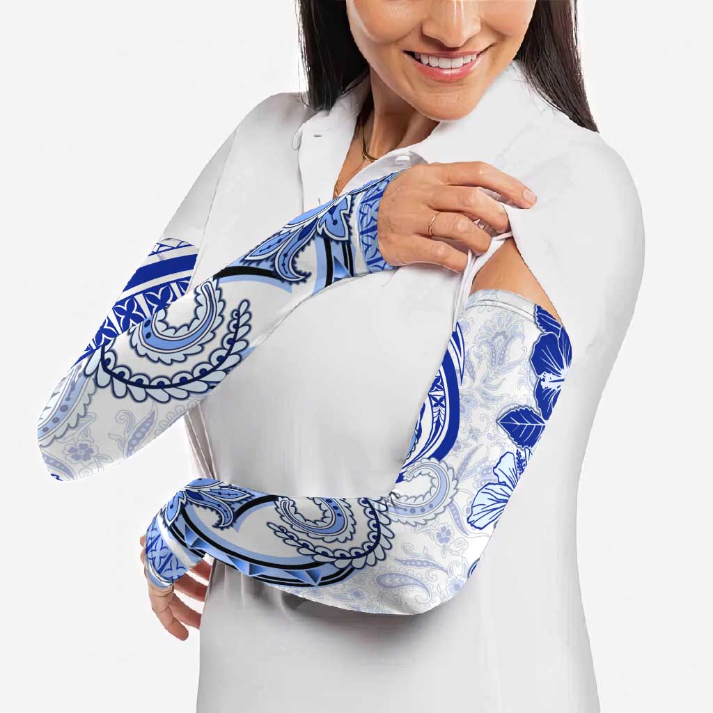 Polynesia Paisley Arm Sleeves Mix Navy Polynesian Pattern - Polynesian Pride