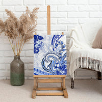 Polynesia Paisley Canvas Wall Art Mix Navy Polynesian Pattern