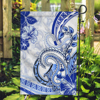 Polynesia Paisley Garden Flag Mix Navy Polynesian Pattern