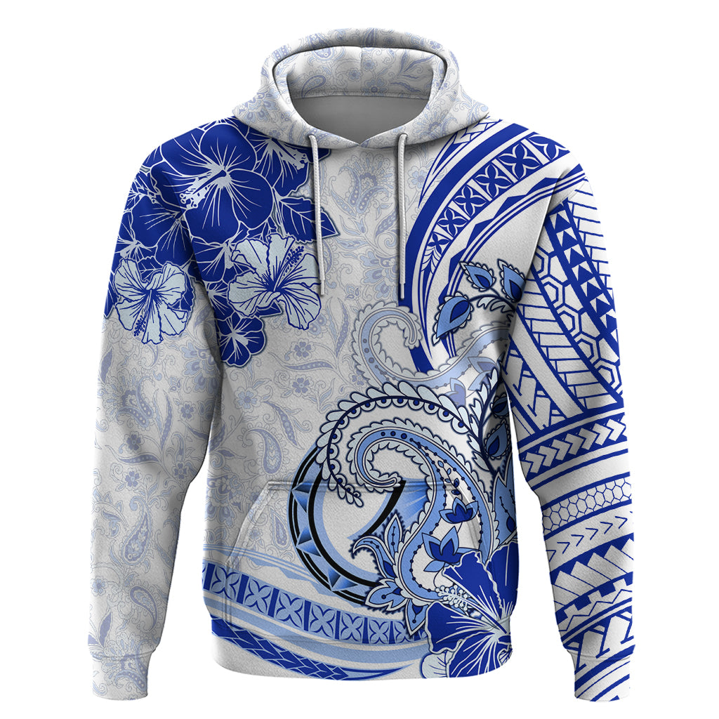 Polynesia Paisley Hoodie Mix Navy Polynesian Pattern LT05 Pullover Hoodie Navy - Polynesian Pride