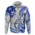 Polynesia Paisley Hoodie Mix Navy Polynesian Pattern LT05 Zip Hoodie Navy - Polynesian Pride