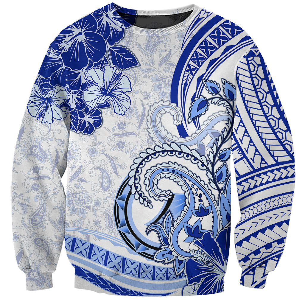 Polynesia Paisley Sweatshirt Mix Navy Polynesian Pattern LT05 Unisex Navy - Polynesian Pride