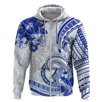 Polynesia Paisley Zip Hoodie Mix Navy Polynesian Pattern LT05 Zip Hoodie Navy - Polynesian Pride