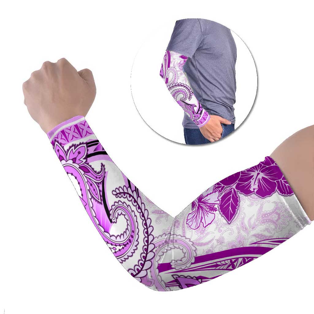 Polynesia Paisley Arm Sleeves Mix Pink Polynesian Pattern - Polynesian Pride