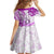Polynesia Paisley Family Matching Off Shoulder Short Dress and Hawaiian Shirt Mix Pink Polynesian Pattern LT05 - Polynesian Pride