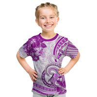 Polynesia Paisley Kid T Shirt Mix Pink Polynesian Pattern LT05 Pink - Polynesian Pride