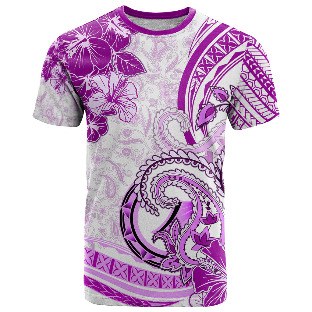 Polynesia Paisley T Shirt Mix Pink Polynesian Pattern LT05 Pink - Polynesian Pride