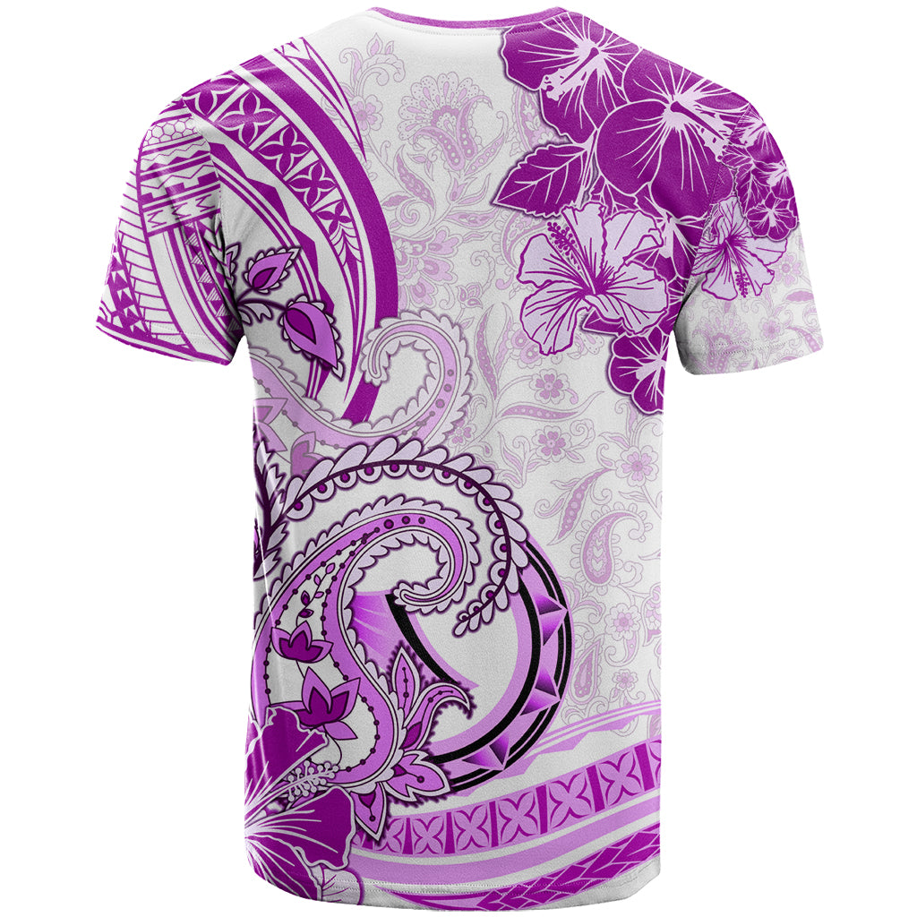 Polynesia Paisley T Shirt Mix Pink Polynesian Pattern LT05 - Polynesian Pride